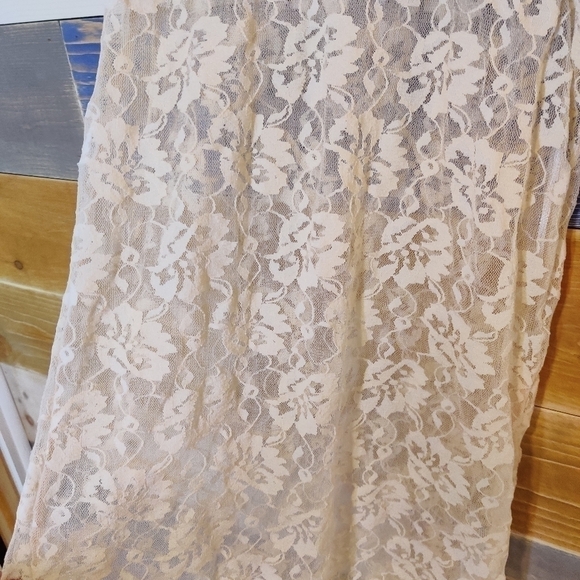 Vila Lace Tunic Dress Tank cream beige M lace - Picture 5 of 6